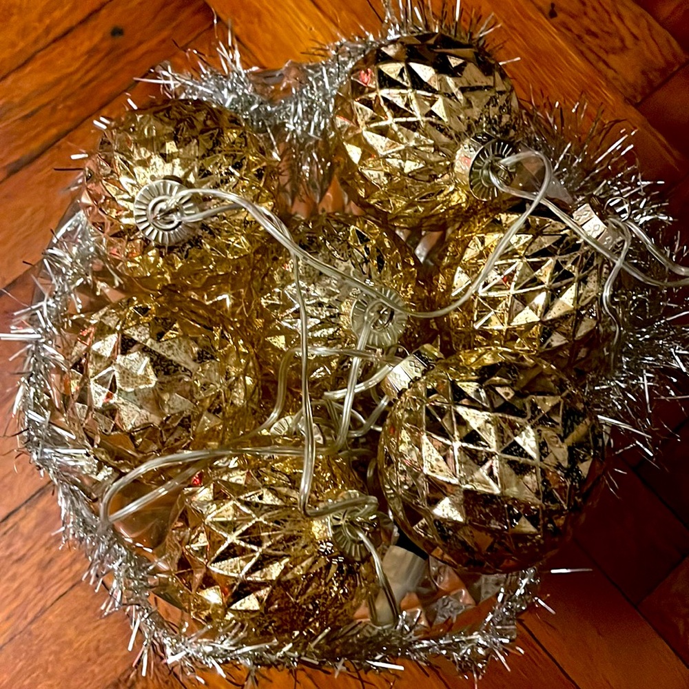 Golden Christmas Lights